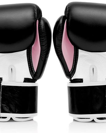 Fairtex BGV1 Black/White/Pink Muay Thai Boxing Training Sparring Gloves - Fairtex Store