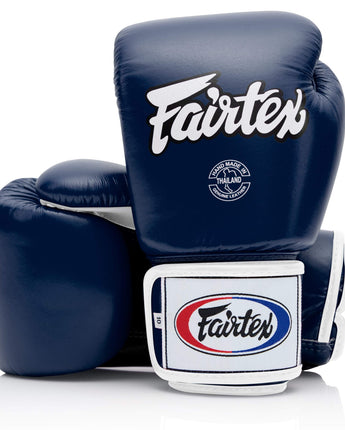 Fairtex BGV1 Blue/Black/White Muay Thai Boxing Training Sparring Gloves - Fairtex Store
