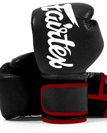 Fairtex BGV14 Black Muay Thai Boxing Glove - Fairtex Store