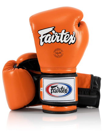 Fairtex BGV9 Orange Black Muay Thai Boxing Glove - Fairtex Store