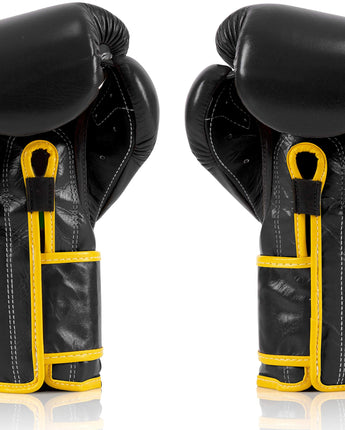 Fairtex BGV9 Black Yellow Muay Thai Boxing Glove - Fairtex Store