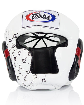Fairtex HG10 Headgear Head Guard Super Sparring - Black & White - Fairtex Store