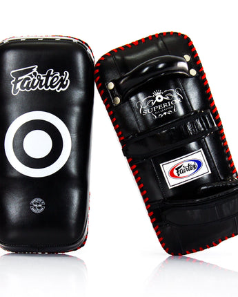 Fairtex KPLS2 Superior Kickboxing Curved Kick Pads - Cowhide Leather - Fairtex Store