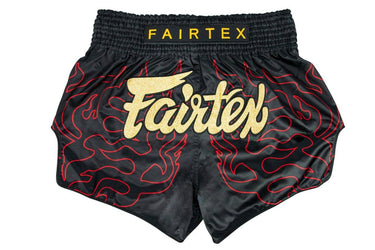 Fairtex BS1920 Black Lava Slim Cut Muay Thai Boxing Shorts - Fairtex Store