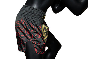 Fairtex BS1920 Black Lava Slim Cut Muay Thai Boxing Shorts - Fairtex Store