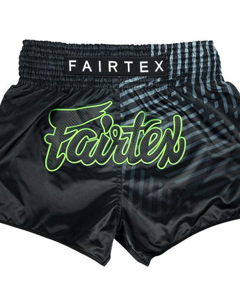 Fairtex BS1924 Racer Black Slim Cut Muay Thai Boxing Shorts - Fairtex Store