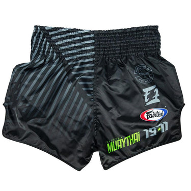 Fairtex BS1924 Racer Black Slim Cut Muay Thai Boxing Shorts - Fairtex Store