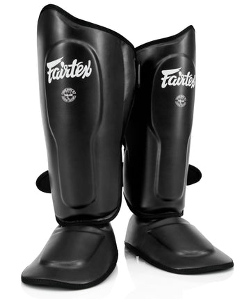 Fairtex SP9 Ultra Ergo Shin Pads | Muay Thai, Kickboxing Shin Guards Made with Syntek Leather