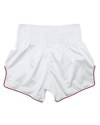 Fairtex BS1918 Enso White Slim Cut Muay Thai Boxing Shorts - Fairtex Store