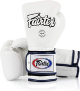 Fairtex BGV9 White Blue Muay Thai Boxing Glove - Fairtex Store