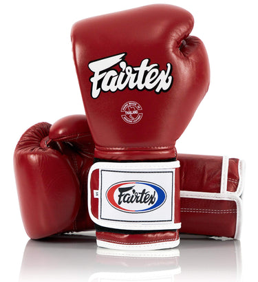 Fairtex BGV9 Red White Muay Thai Boxing Glove - Fairtex Store