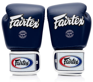 Fairtex BGV1 Blue/Black/White Muay Thai Boxing Training Sparring Gloves - Fairtex Store