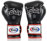 Fairtex BGV9 Black/White/Red Muay Thai Boxing Glove - Fairtex Store