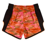 Fairtex Orange Camo Slim Cut Muay Thai Boxing Short - Fairtex Store