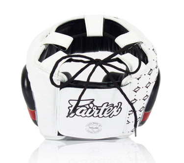 Fairtex HG10 Headgear Head Guard Super Sparring - Black & White - Fairtex Store